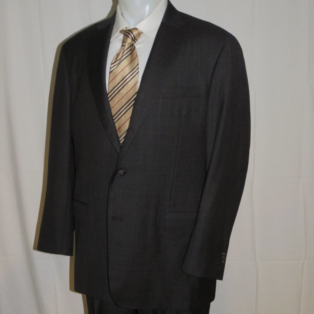 Elevee Custom Made Dark Green-Gray Plaid Three Ro… - image 6